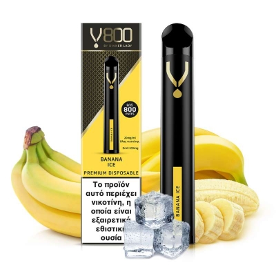 V800 (20Mg 800 Puffs) by Dinner Lady - Banana Ice