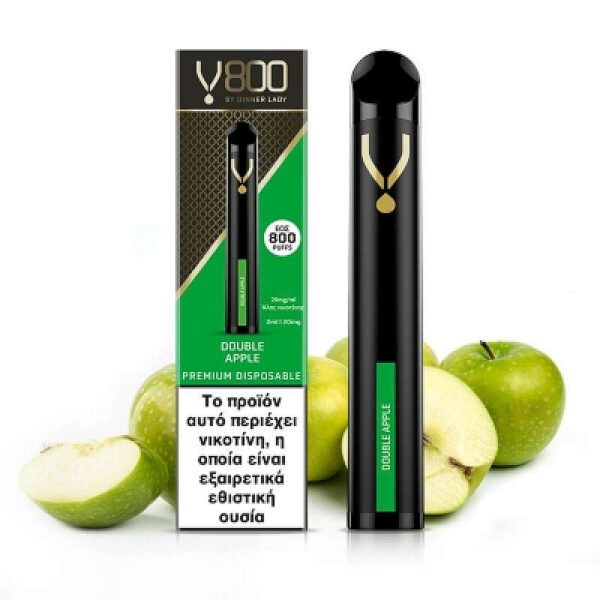 V800 (20Mg 800 Puffs) by Dinner Lady - Double Apple