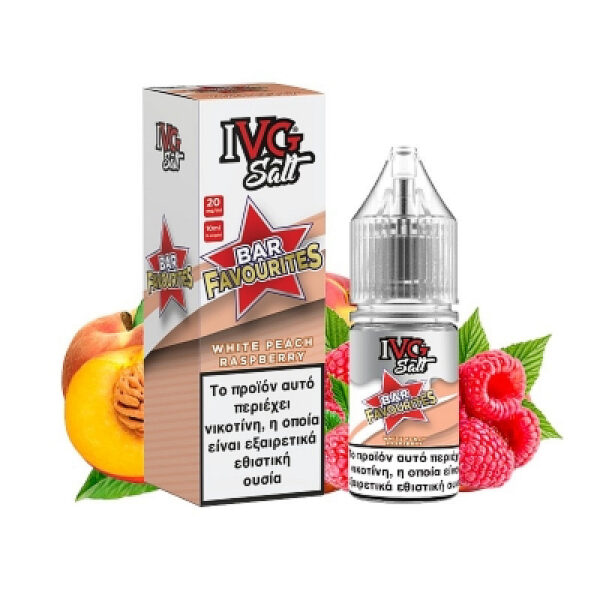 White Peach Rasberry - Έτοιμο Υγρό 10ml Salt by IVG - 20mg