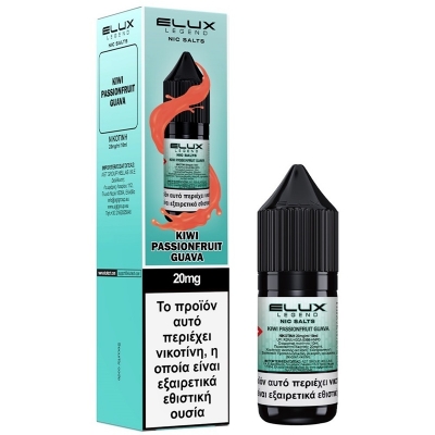 Kiwi Passion Fruit Guava - Έ&tau;&omicron;&iota;&mu;&omicron; &Upsilon;&gamma;&rho;ό 10ml by Elux - Salt 20mg