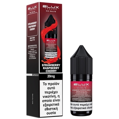 Strawberry Raspberry Cherry - Έ&tau;&omicron;&iota;&mu;&omicron; &Upsilon;&gamma;&rho;ό 10ml by Elux - Salt 20mg