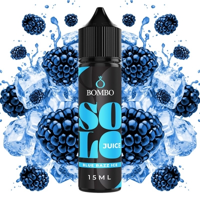 Blue Razz Ice 15/60ml Solo Series by Bombo
