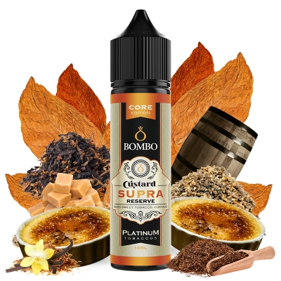 Bombo_eLiquids_Core_Edition_Platinum_Tobaccos_Custard_Supra_Reserve_10ml_Longfill_with_ingredients