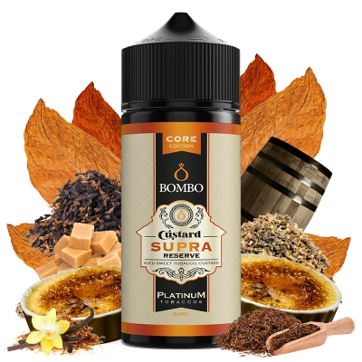 Bombo_eLiquids_Core_Edition_Platinum_Tobaccos_Custard_Supra_Reserve_20ml_Longfill_with_ingredients