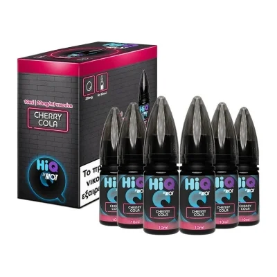 Cherry Cola 10ml 20mg Salt HiQ by Riot (Pack of 6)