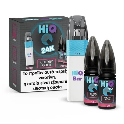 Cherry Cola 24K Refillable Disposable & 2x10ml 20mg by HiQ