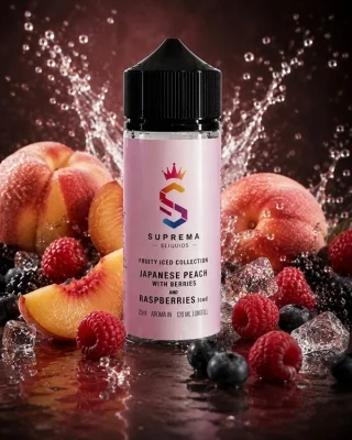 Japanese Peach Berries Raspberries Iced 20-120ml by Suprema