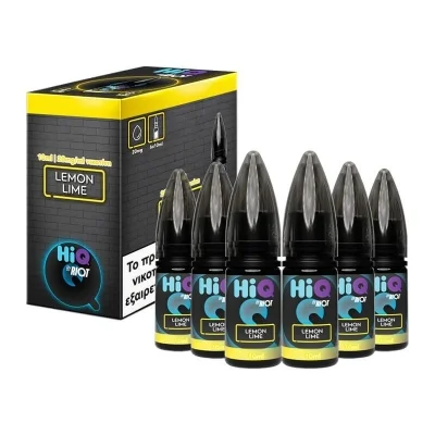 Lemon Lime 10ml 20mg Salt HiQ by Riot (Pack of 6)