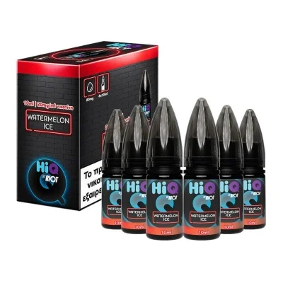 Watermelon Ice 10ml 20mg Salt HiQ by Riot (Pack of 6)