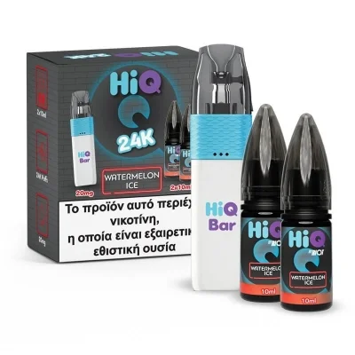 Watermelon Ice 24K Refillable Disposable & 2x10ml 20mg by HiQ