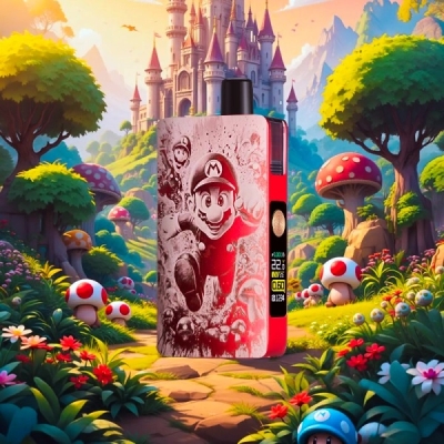 dotpod_max_v1_5_2100mah_60w_by_mario_bros_engraved_red