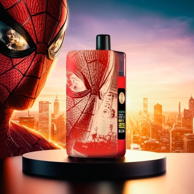 dotpod_max_v1_5_2100mah_60w_by_spider_man_engraved_red